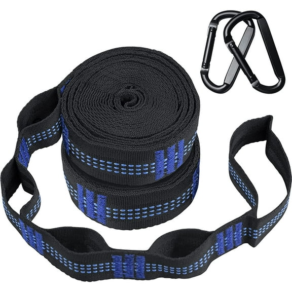 Hammock Straps  Camping Tree Set, 20 ft Long Combined, 30+2 Loops, 2000 LBS Heavy Duty Strap for Suspension System Kit