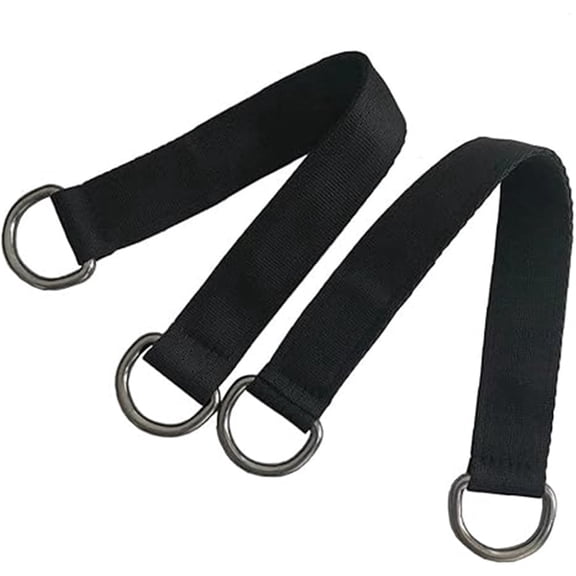 PELAR HeavyDuty Short Hammock Tree Hanging Straps, Load Bearing Hanging Kit For Exercise Pulley Hammocks, 2Pack, 9.84 Inch, Black