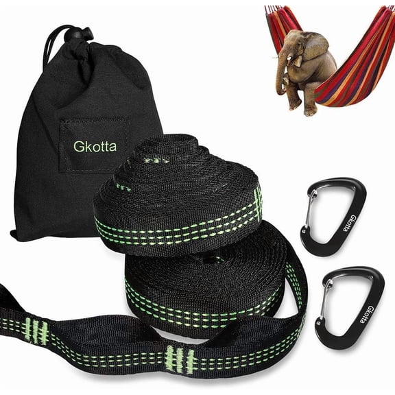 Hammock Straps for Trees Heavy Duty Long Extender Hammock Webbing Ropes Kit