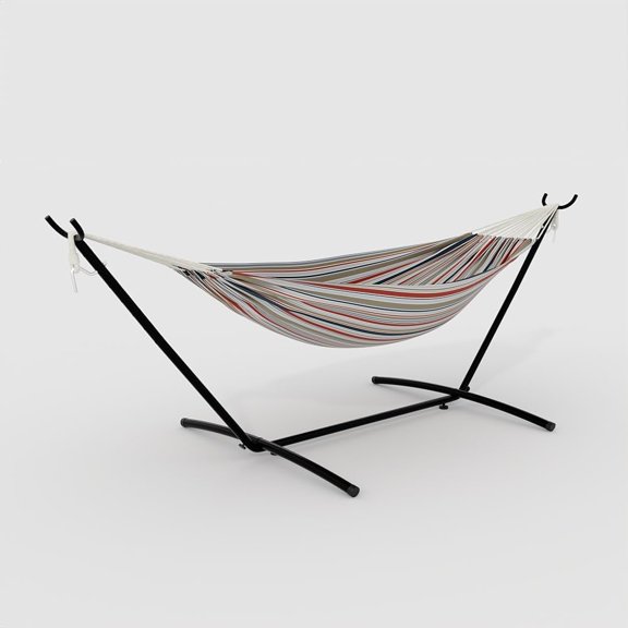 Hammock Suite for 2-Person with Collapsible Steel Frame for Backyard Oasis & Camping Essential