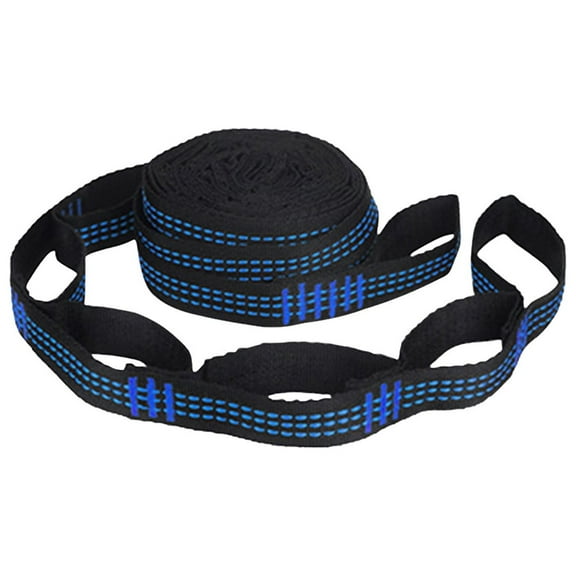 Hammock Tree Straps Heavy Duty Polyester 2M(78.74inch) with 5 Loops High Load 1000LBS Suspension System for Camping Hiking Backpacking Outdoor Swing Accessories(2 shoulder strap)