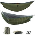 thumbnail image 1 of Hammock Underquilt Full Length Lightweight , Supersized Underquilt of Hammock Portable For Camping，Hiking Backpacking Travel,Winter Cold Weather Warm Blanket Bottom Insulation, 1 of 7