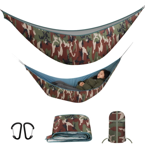 Hammock Underquilt, Insulated Camping Quilt for Warm Sleeping, Underquilt Easy to Setup and Packable for Camping, Hiking, Travel, Beach, Backyard, Patio