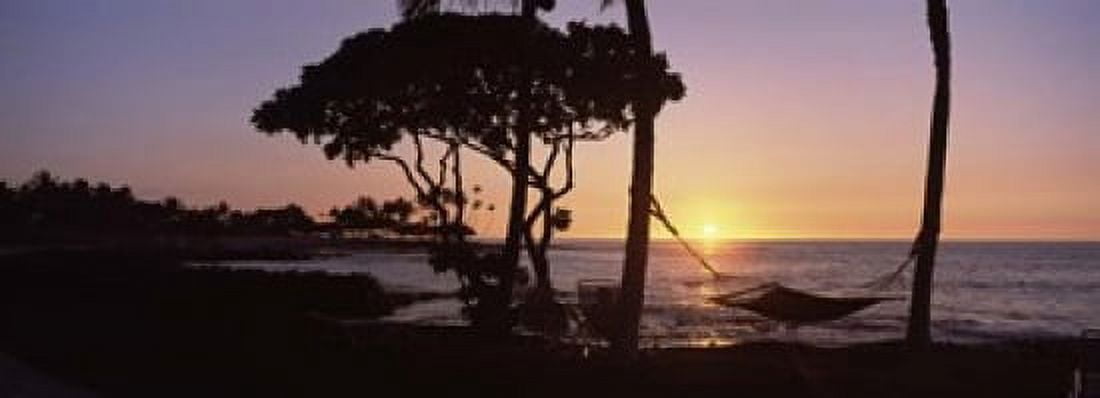 Hammock on the Beach Fairmont Orchid Hawaii Canvas Art - Panoramic Images (34 x 12)