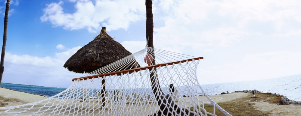 Hammock on the beach Key Largo Florida Keys Florida USA Canvas Art - Panoramic Images (6 x 15)