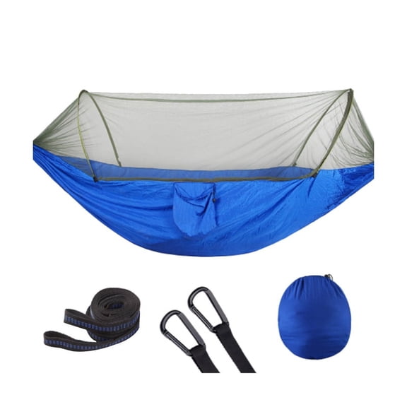 Hammock with Anti-Mosquito Outdoor Double Nylon Parachute Cloth Camping Mosquito Hammock Control Hammock Canopy-B
