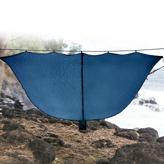 Hammocks MosquitoNet Shield 210T Nylon Material - Portable Breathable Fly Protection for Camping Outdoor Sleeping Easy Setup 340X140cm Foldable Design(green)