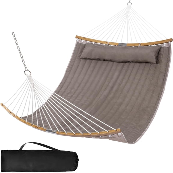 Hammocks for Outside Hanging Tree Hammock for Outdoor, Large Replacement Hammock for Stand, Beige