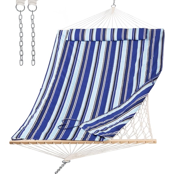 Hammocks for Outside, Two Person Hammock for Patio, Garden, Porch, Outdoor, Dark Grey