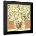 thumbnail image 1 of Hammond 12x13 Black Modern Framed Museum Art Print Titled - Battle Gettysburg Under Gettysburg National Park, 1 of 5