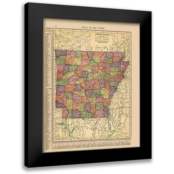 Hammond 12x14 Black Modern Framed Museum Art Print Titled - Arkansas - Hammond 1910