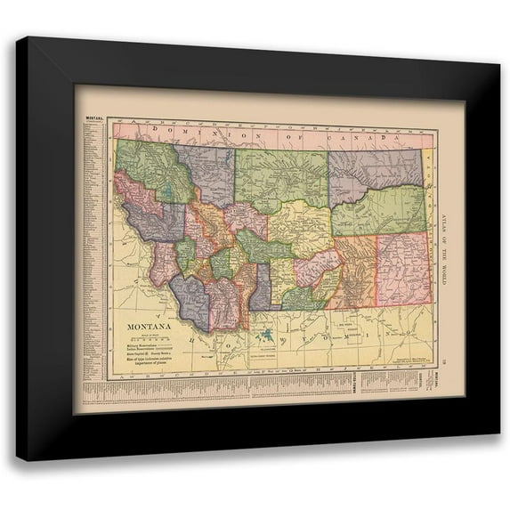 Hammond 14x12 Black Modern Framed Museum Art Print Titled - Montana - Hammond 1910