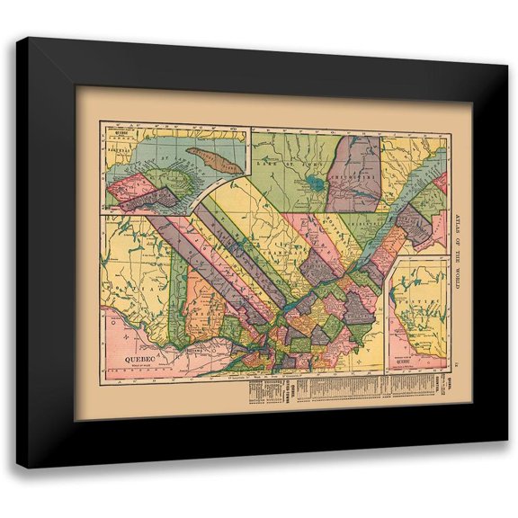 Hammond 14x12 Black Modern Framed Museum Art Print Titled - Quebec Canada - Hammond 1910
