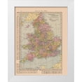 thumbnail image 1 of Hammond 15x18 White Modern Wood Framed Museum Art Print Titled - England Wales - Hammond 1910, 1 of 4