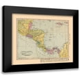thumbnail image 1 of Hammond 18x15 Black Modern Framed Museum Art Print Titled - Guatemala Honduras Nicaragua Costa Rica Panama, 1 of 5