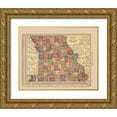 thumbnail image 1 of Hammond 18x15 Gold Ornate Wood Framed with Double Matting Museum Art Print Titled - Missouri - Hammond 1910, 1 of 4
