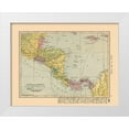 thumbnail image 1 of Hammond 24x19 White Modern Wood Framed Museum Art Print Titled - Guatemala Honduras Nicaragua Costa Rica Panama, 1 of 4