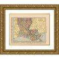 thumbnail image 1 of Hammond 32x26 Gold Ornate Wood Framed with Double Matting Museum Art Print Titled - Louisiana - Hammond 1910, 1 of 4