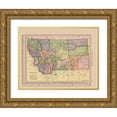 thumbnail image 1 of Hammond 32x26 Gold Ornate Wood Framed with Double Matting Museum Art Print Titled - Montana - Hammond 1910, 1 of 4
