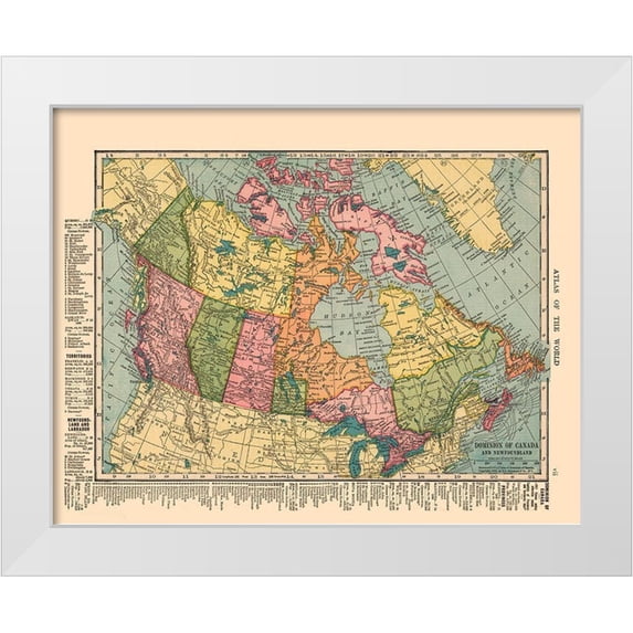 Hammond 32x26 White Modern Wood Framed Museum Art Print Titled - Newfoundland Canada - Hammond 1910