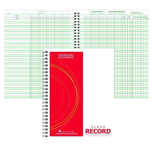 Hammond & Stephens 1481899 38 Student 0.9 Week Record Book, 8.5 x 11 in., PolyIce Cover