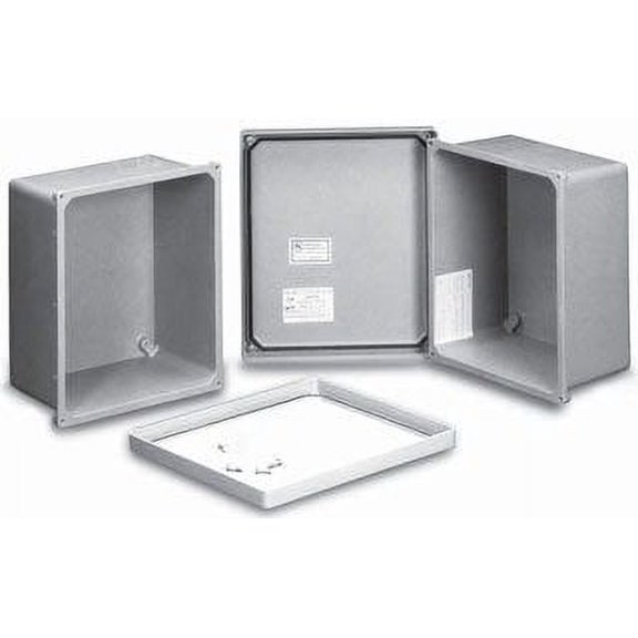 Hammond Manufacturing PJ16148 Fiberglass Polyester NEMA 1/2/3/4/4X/12/13 Lift-Off Cover Junction Box With Screws 16.27 Inch x 14.4 Inch x 8.13 Inch