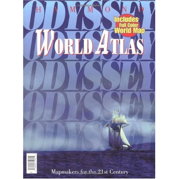 Pre-Owned Hammond Odyssey World Atlas with World Map (Paperback) 0843714700 9780843714708