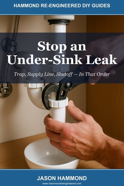Hammond Re-Engineered DIY Guides Stop an Under-Sink Leak: Trap, Supply Line, Shutoff - In That Order, Book 8, (Paperback)