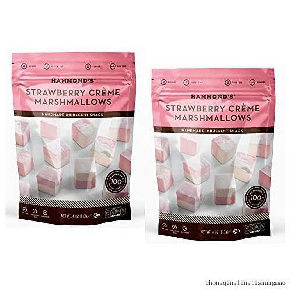 Hammond’S Candies Gourmet Marshmallows Strawberry Creme Great For