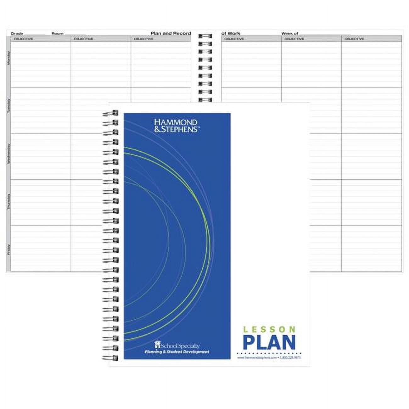 Hammond & Stephens 1481863 8.5 x 11 in. Objective Lesson Plan Book ...