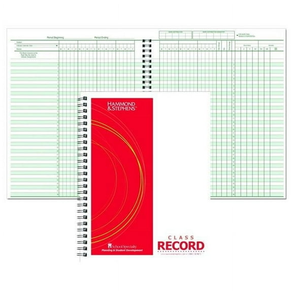 Hammond & Stephens 1481902 8.5 x 11 in. 38 Student 6-7 Week Record Book, PolyIce Cover