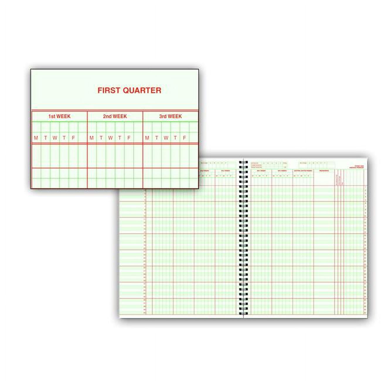 Hammond & Stephens 8.5 x 11 in. 0632 H Class Record BookHard Red Cover