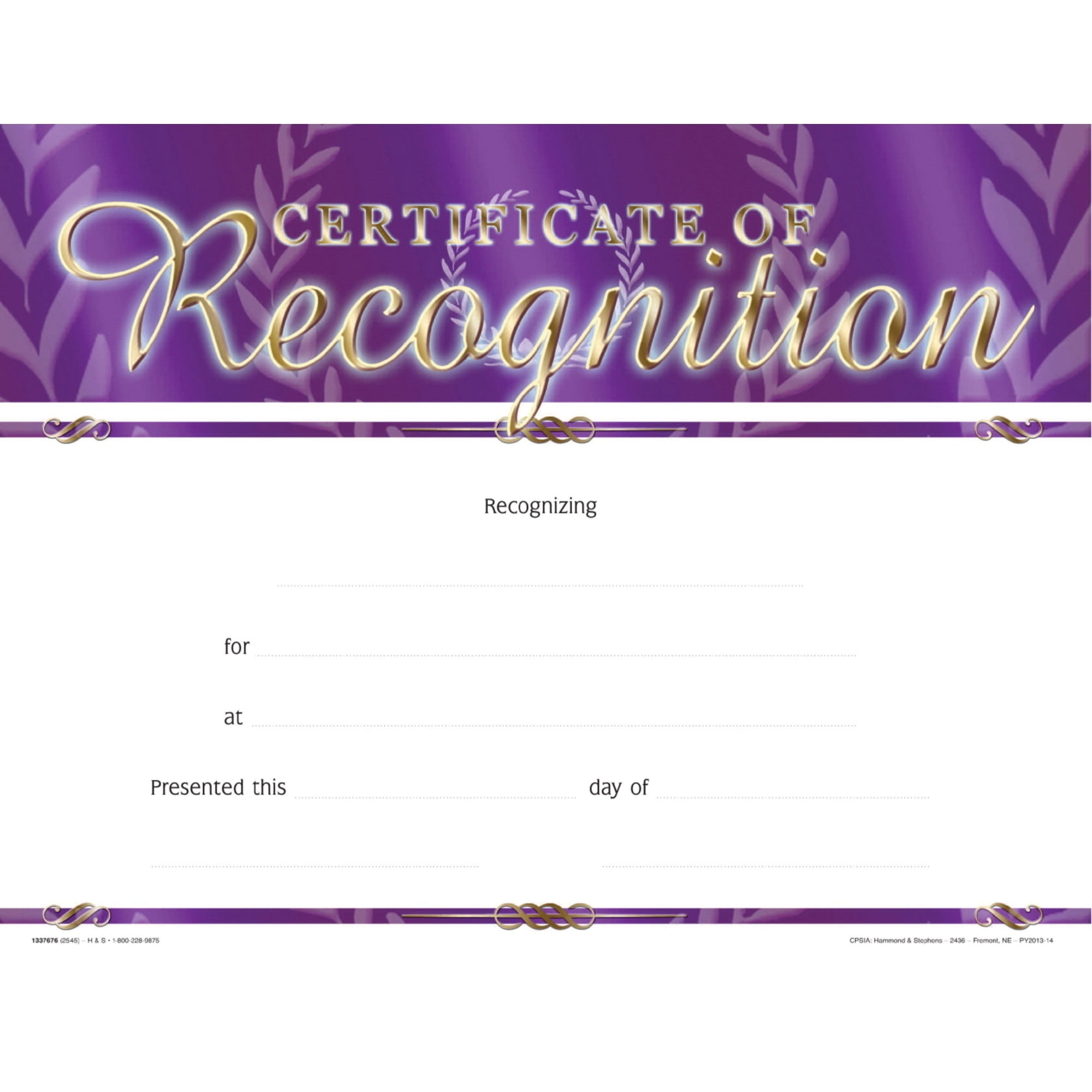 hammond-stephens-certificate-of-recognition-award-fill-in-the-blank