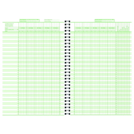 Hammond & Stephens Class Record Book, 40 Students, 9 Week, 8 Subject, 6-3/4 X 11 Inches