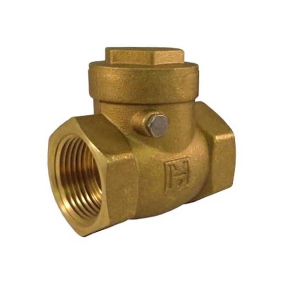 Hammond Valve 1-1/4" FNPT Brass Swing Check Valve 967 1 1/4