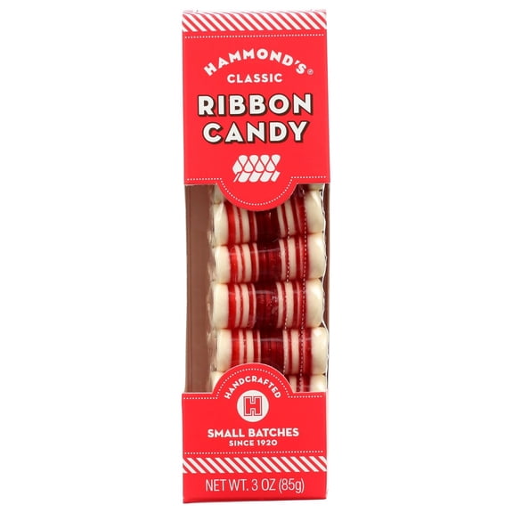 Hammonds Candies, Ribbon Strips Peppermint, 3 Ounce ( Pack o f 1 )