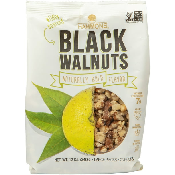 Hammons Black Walnuts Large Shelled Pieces, 12 oz
