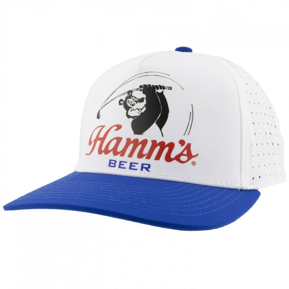 Hamms 884804 Hamms Beer Golf Swing Adjustable Hat - Multi Color