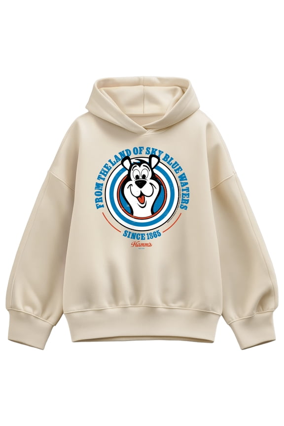 Hamms - Americas Favorite Beer Hamms - Women's Oversized Fleece Hoodie Sweatshirt