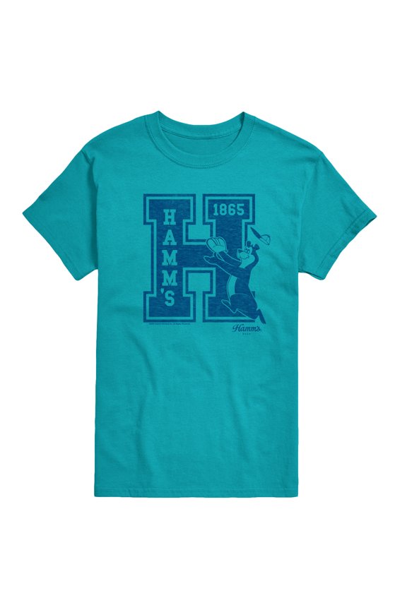 Hamms - Letterman - Men's Short Sleeve Graphic T-Shirt