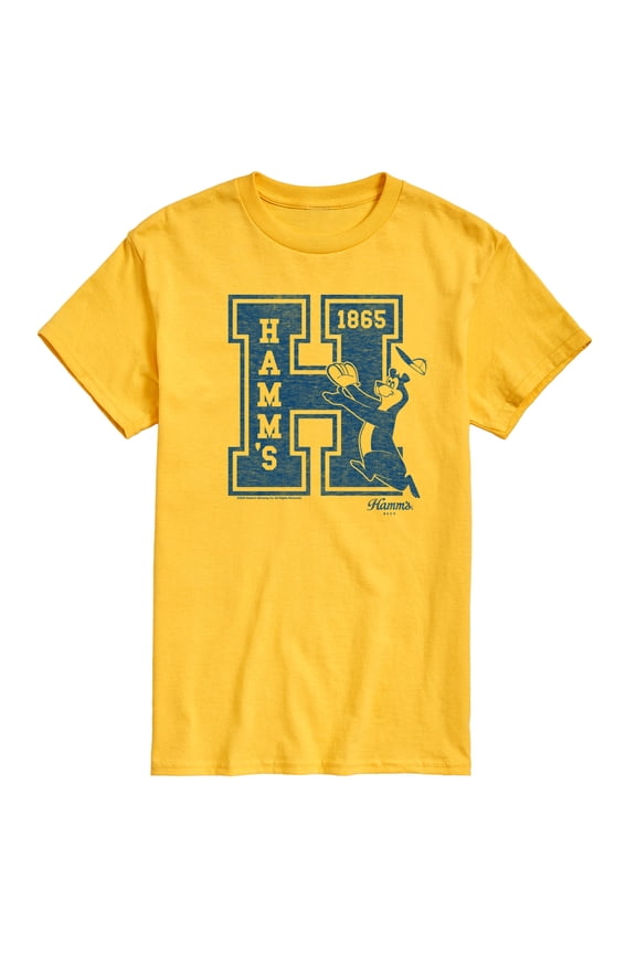 Hamms - Letterman - Men's Short Sleeve Graphic T-Shirt