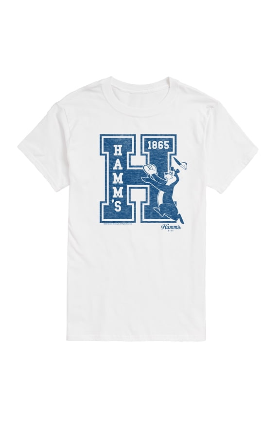 Hamms - Letterman - Men's Short Sleeve Graphic T-Shirt