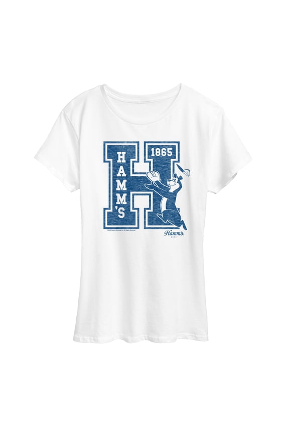 Hamms - Letterman - Women's Short Sleeve Graphic T-Shirt
