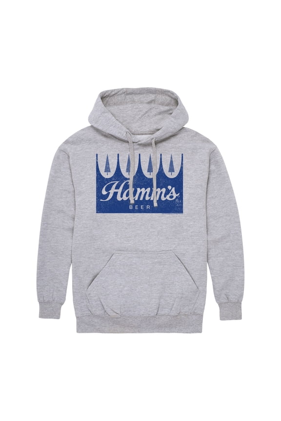- Navy Crown Logo - Men's Fleece Pullover Hoodie