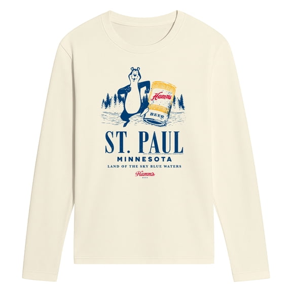 Hamms - St. Paul Minnesota - Men's Long Sleeve Graphic T-Shirt