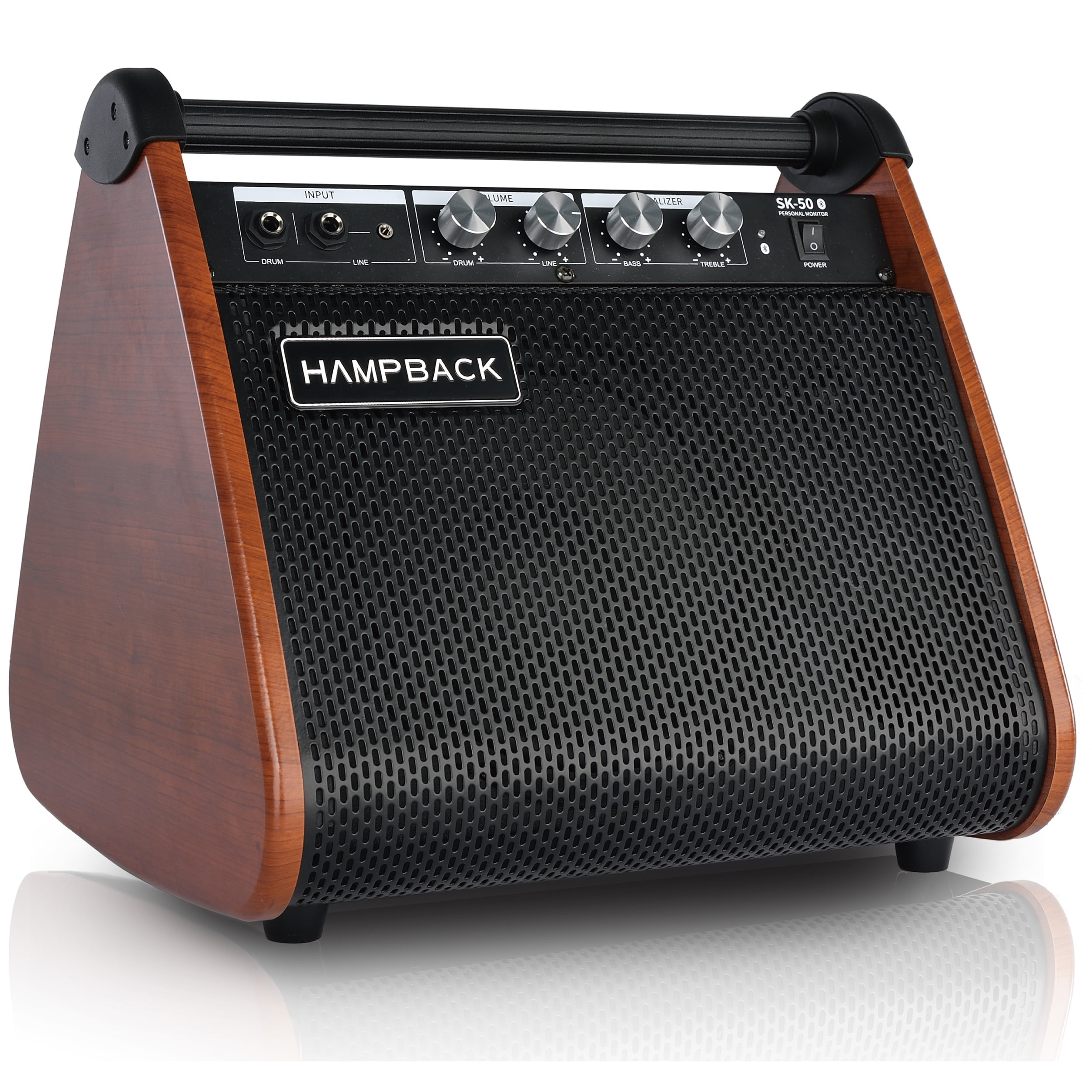 Hampback SK50 AMP 50W Power Blutooth Amplifier for Drum, Guitar or