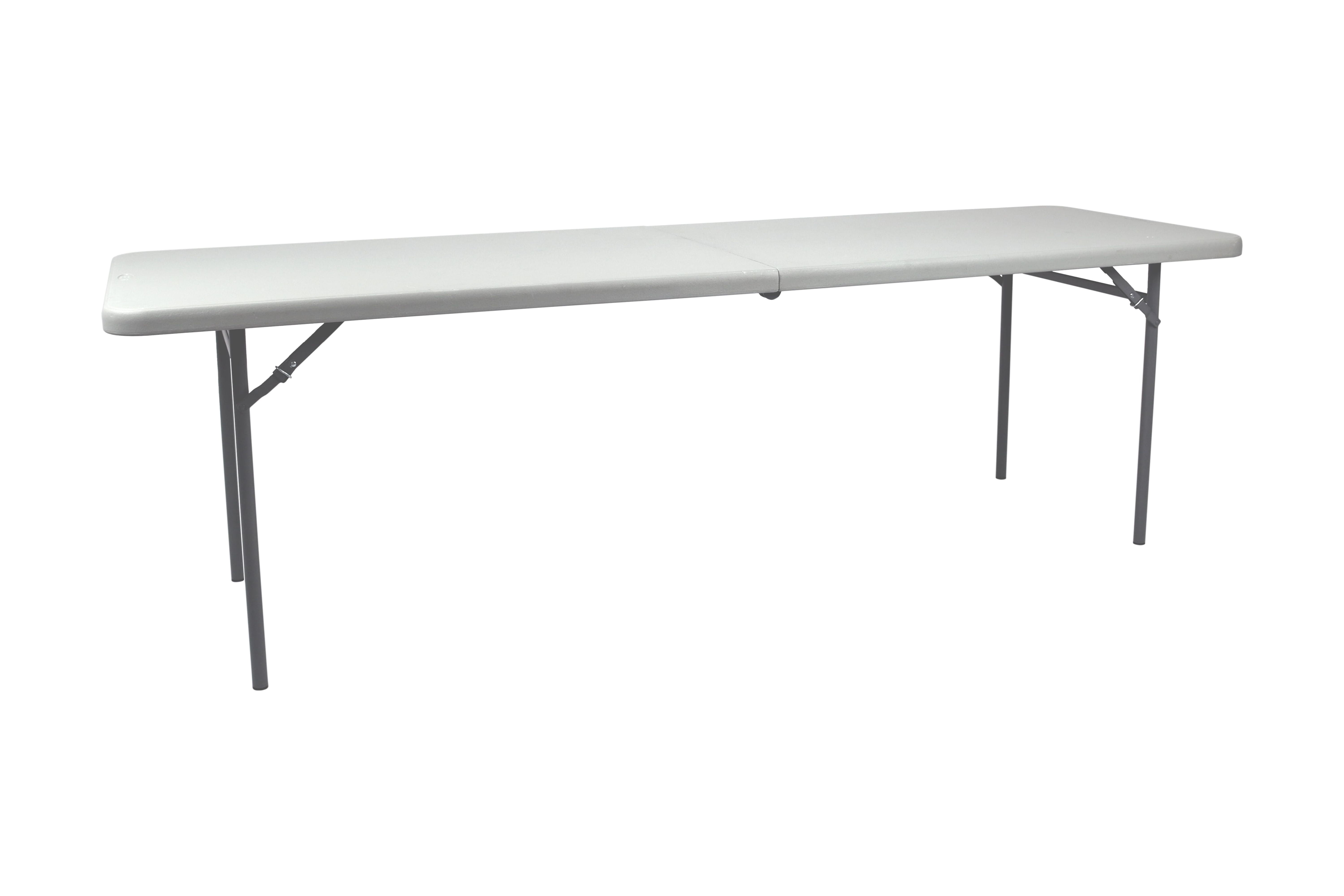 Hampden Furnishings Premium Seating Plastic Fold in Half Table, 30 x 96 Indoor/Outdoor