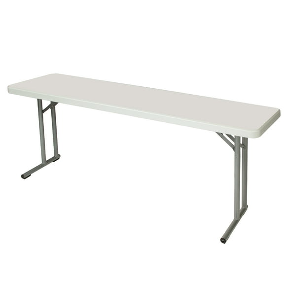 Hampden Furnishings Baldwin Collection 18" x 72" Folding Seminar Training  Table, Grey