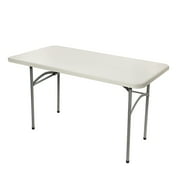 Hampden Furnishings Baldwin Collection 24" x 48" Folding Table, Plastic/Steel, Grey