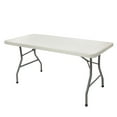 thumbnail image 1 of Hampden Furnishings Baldwin Collection 30" x 60" Plastic/Steel Folding Table, Grey, 1 of 6